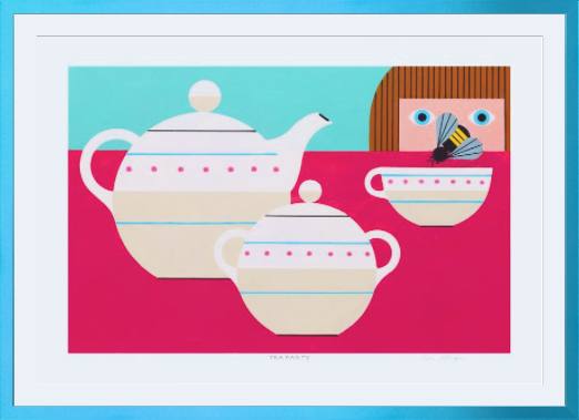 Tea Party Edie Harper Giclee Museum Quality Reproduction from Harper Original Archival Art
