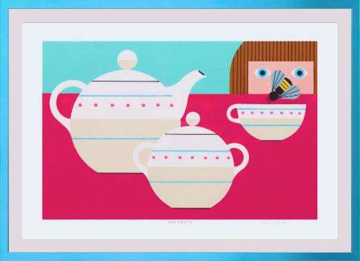 Tea Party Edie Harper Giclee Museum Quality Reproduction from Harper Original Archival Art
