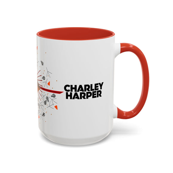Cardinal Courtship Charley Harper Art Studio Classic Accent Mug 15oz
