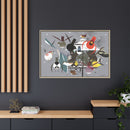 Winter Charley Harper Framed Giclee Print Stretched On Canvas-61
