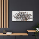 His Eyes Are On The Sparrow Charley Harper Framed Giclee Print Stretched on Canvas-25
