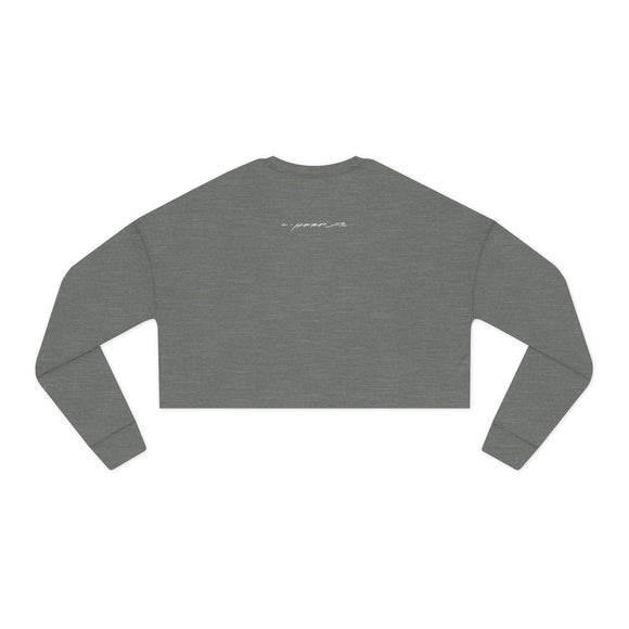 Racc-O-Lantern Charley Harper Women's Cropped Bella Canvas Sweatshirt