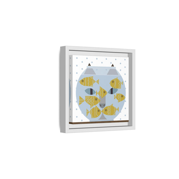 Fishful Thinking Edie Harper Framed Giclee Print on Stretched Canvas