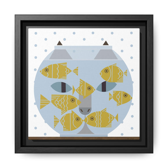 Fishful Thinking Edie Harper Framed Giclee Print on Stretched Canvas