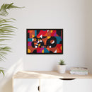 Crazy Cat Crazy Quilt Edie Harper Framed Giclee Print Stretched On Canvas-48
