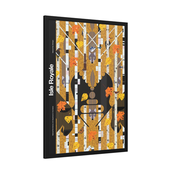 Isle Royale Charley Harper for the NPS Pinewood Frame