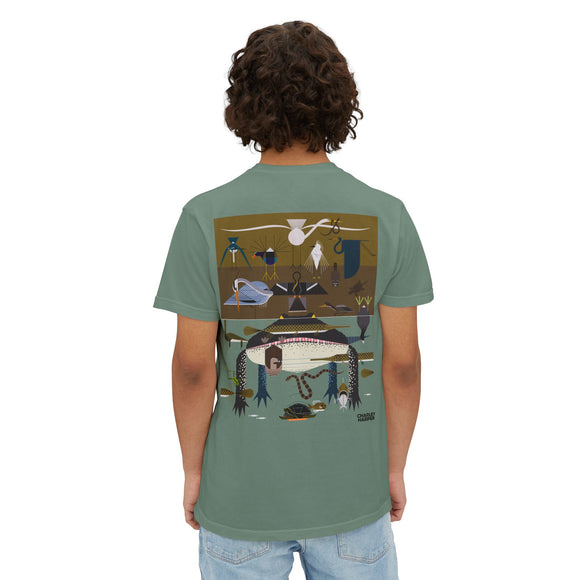 Everglades badge 2 Unisex Garment-Dyed Pocket T-Shirt