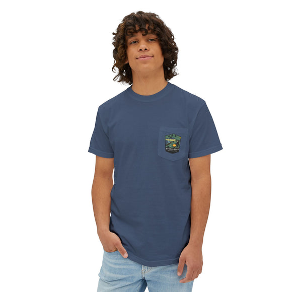 Everglades badge 3  Unisex Garment-Dyed Pocket T-Shirt