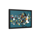 Charley Harper Mystery Of The Missing Migrants Framed Giclee On Canvas Wall  Art-48