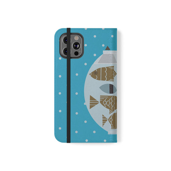 Edie Harper Fishful Thinking Phone Folio Iphone and Galaxy