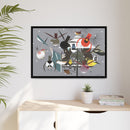 Winter Charley Harper Framed Giclee Print Stretched On Canvas-21