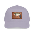 Everglades Mid Profile Baseball Cap with Leather Patch (Rectangle)-9