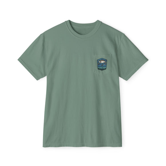 Everglades badge 2 Unisex Garment-Dyed Pocket T-Shirt