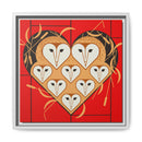 Vowlentine Charley Harper Framed Giclee Print on Stretched Canvas-4