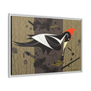 Ivory Billed Woodpecker Charley Harper Framed Giclee Print on Stretched on Canvas-34