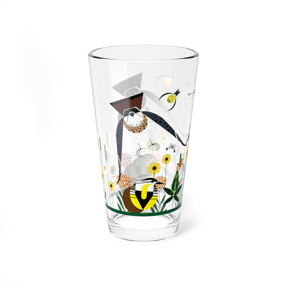 Wild Summer IIII Charley Harper Pint Glass, 16oz