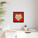 Vowlentine Charley Harper Framed Giclee Print on Stretched Canvas-57