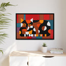 Edie Harper Crazy Cat Crazy Quilt Framed Giclee On Stretched Canvas Print-14