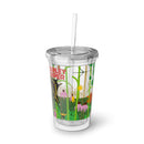 Charley Harper The Edge The Lynx Prairie 24HR Cold and 12HR Hot Double Insulated BPA-Free Acrylic Tumbler-4