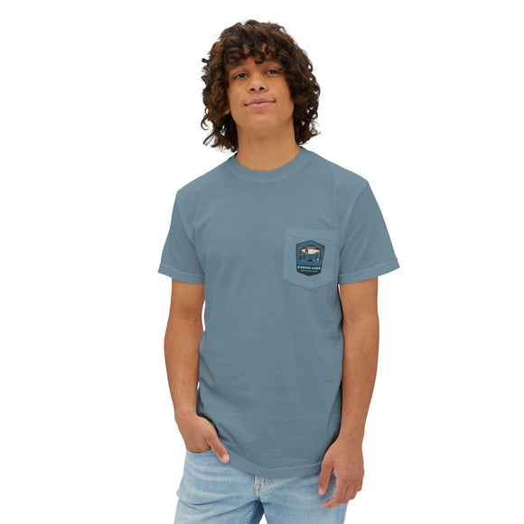 Everglades badge 2 Unisex Garment-Dyed Pocket T-Shirt