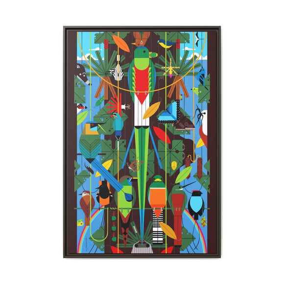 Monteverde Charley Harper Framed Giclee Print Stretched On Canvas