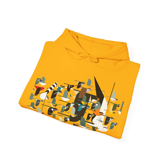 Charley Harper Mystery Of The Missing Migrants Unisex Heavy Blend™ Hooded Sweatshirt