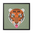 Cool Carnivore Charley Harper Giclee Framed Stretched On Canvas Print-2