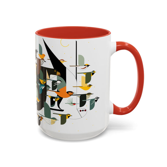 Mystery of the Missing Migrants Charley Harper Art Studio Classic Accent Mug 15oz