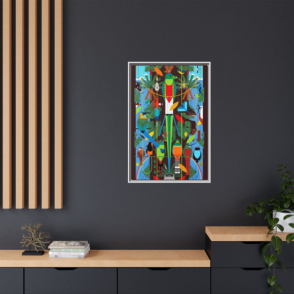 Monteverde Charley Harper Framed Giclee Print Stretched On Canvas