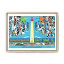 Cape May New Jersey Migration Mainline  Giclee on Stretched Canvas Framed-3