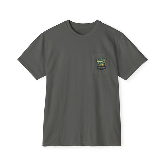 Everglades badge 3  Unisex Garment-Dyed Pocket T-Shirt