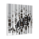 Bear in the Birches Charley Harper Giclee on Stretched Canvas-9