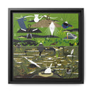 Charley Harper Florida Everglades Wall Art – Mid-Century Modern Geometric Bird Canvas with Minimal Wildlife Accents-11