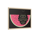 Watermelon Moon Charley Harper Framed Giclee Print on Matte Canvas-56