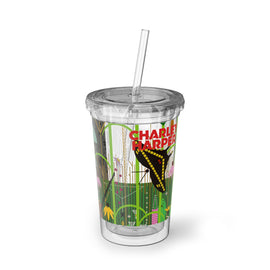 Charley Harper The Edge The Lynx Prairie 24HR Cold and 12HR Hot Double Insulated BPA-Free Acrylic Tumbler - 0