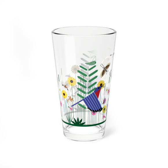 Wild Summer III Charley Harper Pint Glass, 16oz