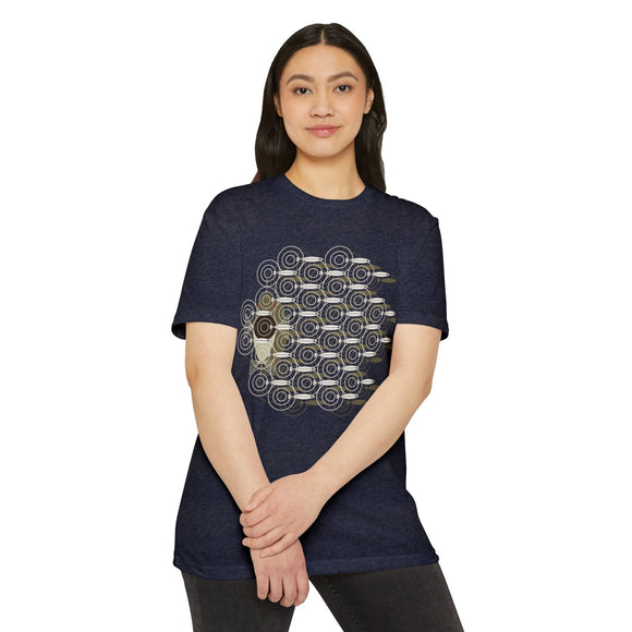 Charley Harper Skipping School Unisex CVC Jersey T-shirt