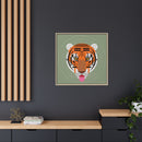 Cool Carnivore Charley Harper Giclee Framed Stretched On Canvas Print-173