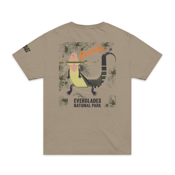 Everglades Solo Gator 1  Unisex Oversized Garment-Dyed T-Shirt