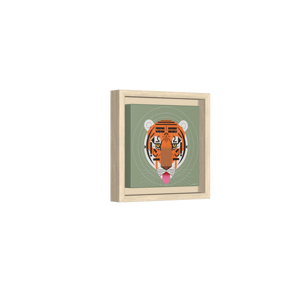 Cool Carnivore Charley Harper Giclee Framed Stretched On Canvas Print