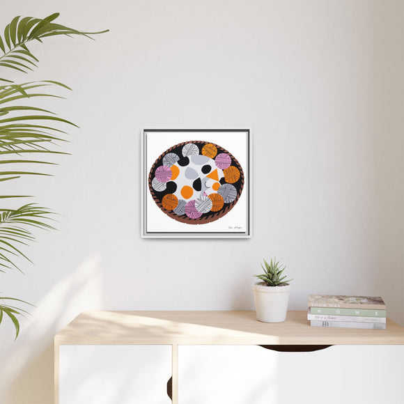 Kittens n' Knittens Edie Harper Framed Giclee Print on Stretched Canvas