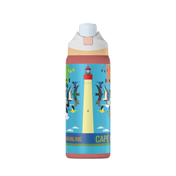 Cape May New Jersey Migration Mainline Charley Harper Oasis Insulated Water Bottle 32oz