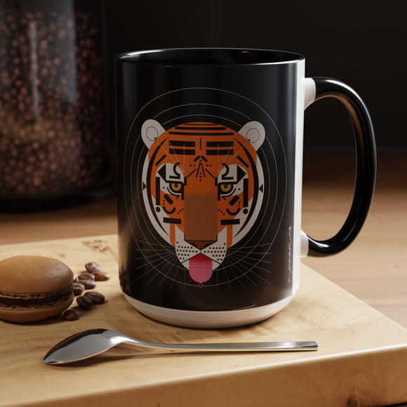 Cool Carnivore Charley Harper Art Studio Classic Accent Mug 15oz