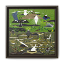 Charley Harper Florida Everglades Wall Art – Mid-Century Modern Geometric Bird Canvas with Minimal Wildlife Accents-12
