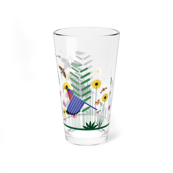Wild Summer III Charley Harper Pint Glass, 16oz