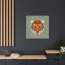 Cool Carnivore Charley Harper Giclee Framed Stretched On Canvas Print-125