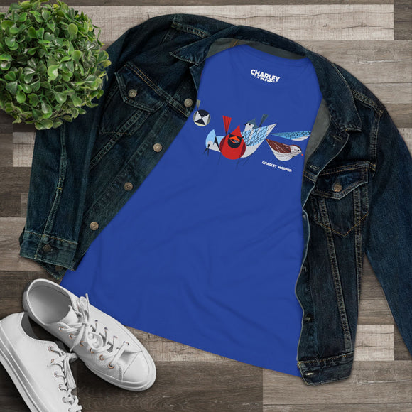 Bird Feeder's Charley Harper Women's Cotton Tee