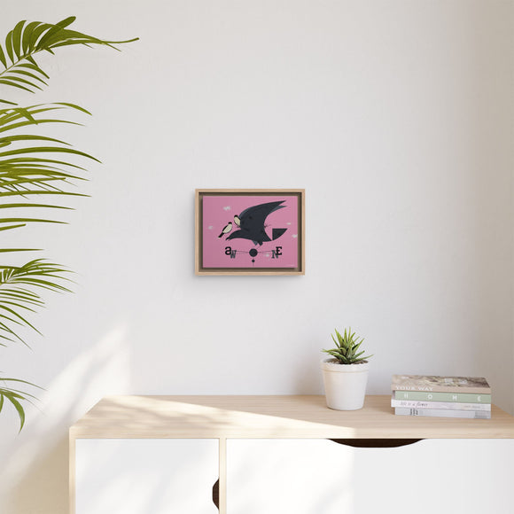 Eastern Kingbird Charley Harper Giclee on Matte Stretched Canvas