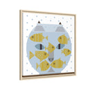 Fishful Thinking Edie Harper Framed Giclee Print on Stretched Canvas-137