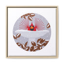 B-r-r-r-r-rdbath Charley Harper Framed Giclee Print on Stretched Canvas-30